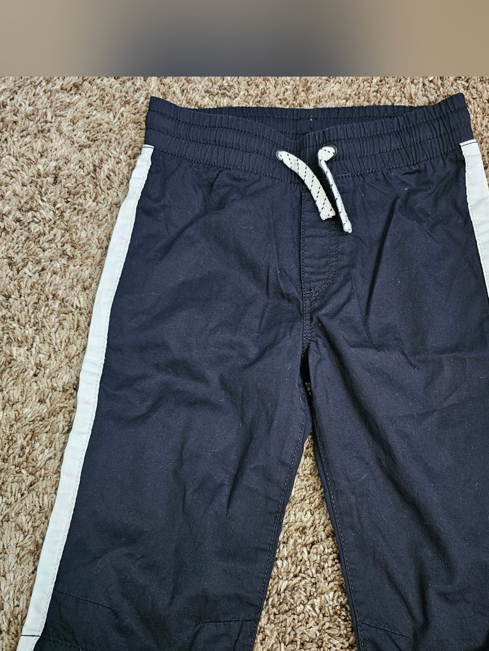 H&M Boy Size 6 7 Y Small Shorts Youth stripe Summer Cotton black white Excelle
